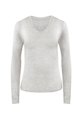 RACHEL | Slim Fit Scoop Neck in Grey