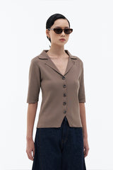 Acma Shirt Top | Taupe