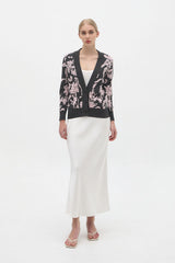 Ariel Cardigan | Dark Grey - Pink