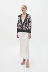 Ariel Cardigan | Dark Grey - Pink