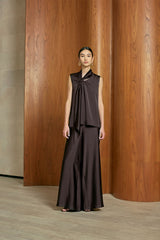 MMEHUILLET FOR DUMA - Amara Top | Dark Brown