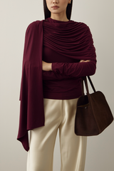 MMEHUILLET FOR DUMA - Anae Top | Burgundy