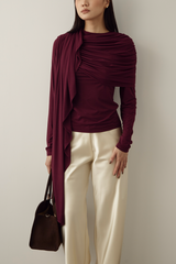 MMEHUILLET FOR DUMA - Anae Top | Burgundy