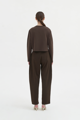 Jaon Long-sleeve Tee | Dark Brown