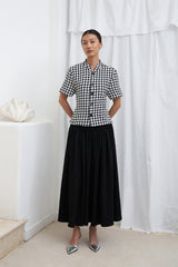 Asner Houndstooth Blazer | White Multi