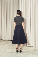 Aubrey Denim Midi Skirt