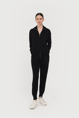 Brea Zip Up Sweater Black