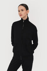 Brea Zip Up Sweater Black