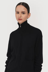Brea Zip Up Sweater Black