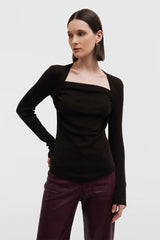 Bronte Top Brown