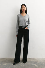 Carly Denim Pants | Black