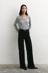 Carly Denim Pants | Black