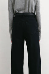 Carly Denim Pants | Black