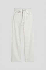 Carly Denim Pants | White Grain