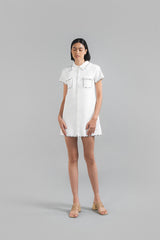 Chantal Dress White