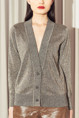 Cleo Metallic Cardigan Gold | BACK IN STOCK