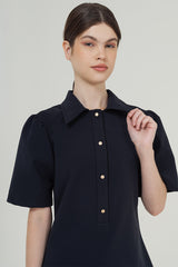 Cola Polo Top Navy