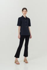 Cola Polo Top Navy