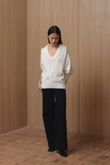 Daphne Sweater | White