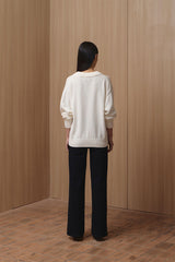 Daphne Sweater | White