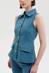 Danica Top Denim Blue | BACK IN STOCK