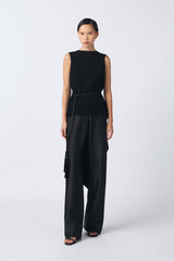 Emily Top | Black (Belt Included)