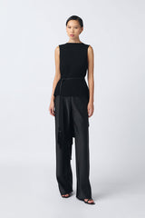 Emily Top | Black (Belt Included)