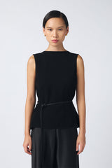 Emily Top | Black (Belt Included)
