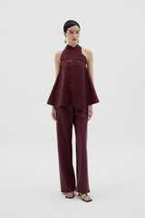 Fengrui Top | Maroon