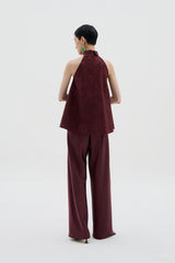 Fengrui Top | Maroon