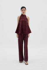 Fengrui Top | Maroon