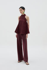 Fengrui Top | Maroon