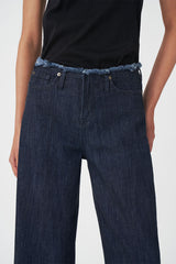 Fray Pants | Dark Denim