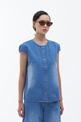 Giara Top | Light Denim