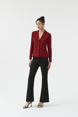 Galena Cardigan Maroon
