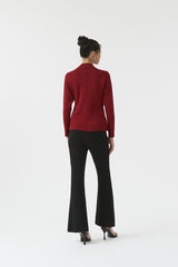 Galena Cardigan Maroon