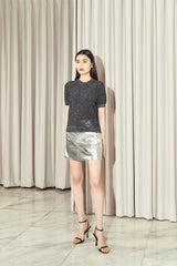 Galvan Sparkly Top Black