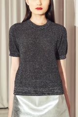 Galvan Sparkly Top Black