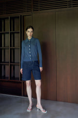 Greno Cardigan Top | Blue