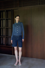 Greno Cardigan Top | Blue