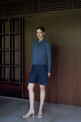 Greno Cardigan Top | Blue