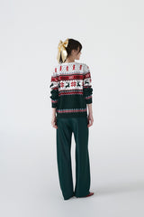 Hoho Sweater | Green Multi