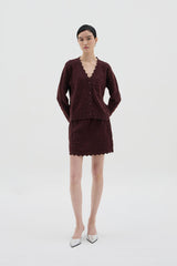 Huang Cardigan | Maroon