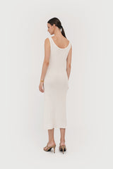 Idris Knit Dress White