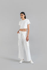 Ira Crop T-shirt White
