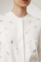 Izora Cardigan | White