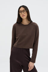 Jaon Long-sleeve Tee | Dark Brown
