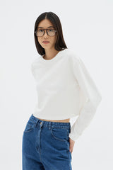 Jaon Long-sleeve Tee | White