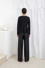Josette Peplum Top | Black