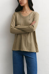 Kalto T-shirt | Muted Khaki
